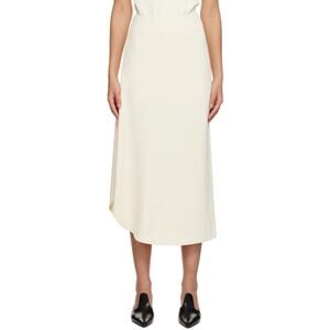 Tot�me 'Draped Circle' Asymmetric White Midi Skirt Size 34 - NWT